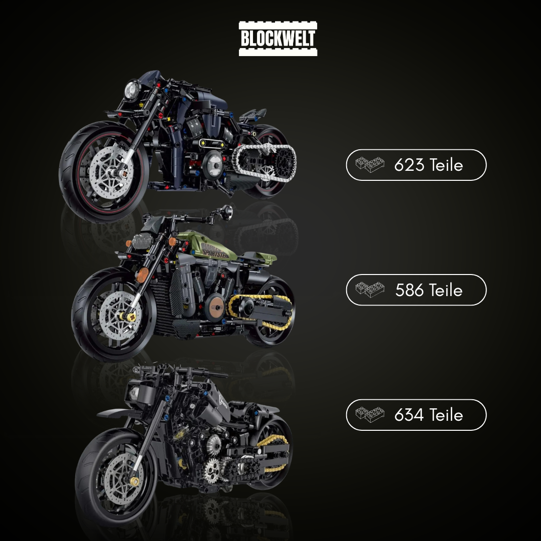 Ultimative Motorrad-Kollektion – Harley Davidson Black Rod | Harley Davidson Sportster | Harley Davidson Classic